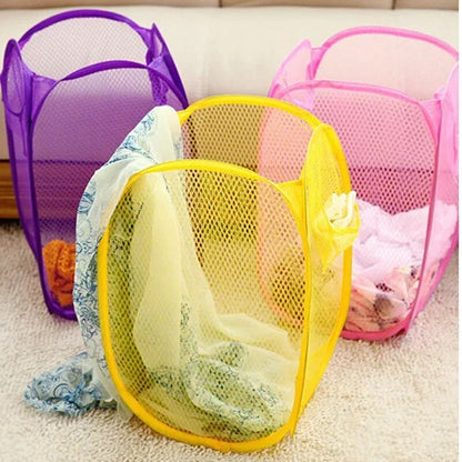 Folding Laundry Storage Basket Hamper Cartoon Pop Up Open Dirty Clothes Laundry Basket Kids Toys Sundries Storage Box Organizer - StorageandmoreStorage