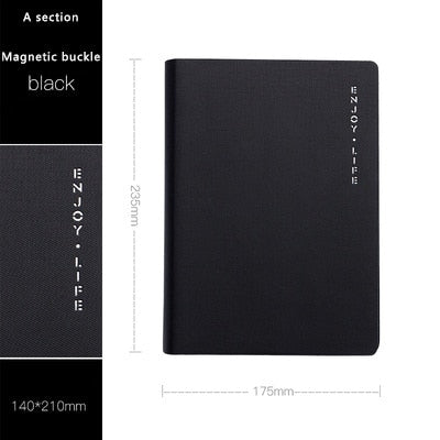 Business affairs High-grade Meeting Leather surface thickening office Notebook fashion Simplicity planner Agenda Gift Diary - StorageandmoreStorage