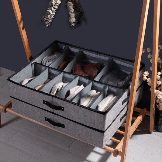 luluhut Transparent shoes box Drawer organizer for shoe storage Foldable box for shoe Home shoe storage boxes under bed storage - StorageandmoreStorage