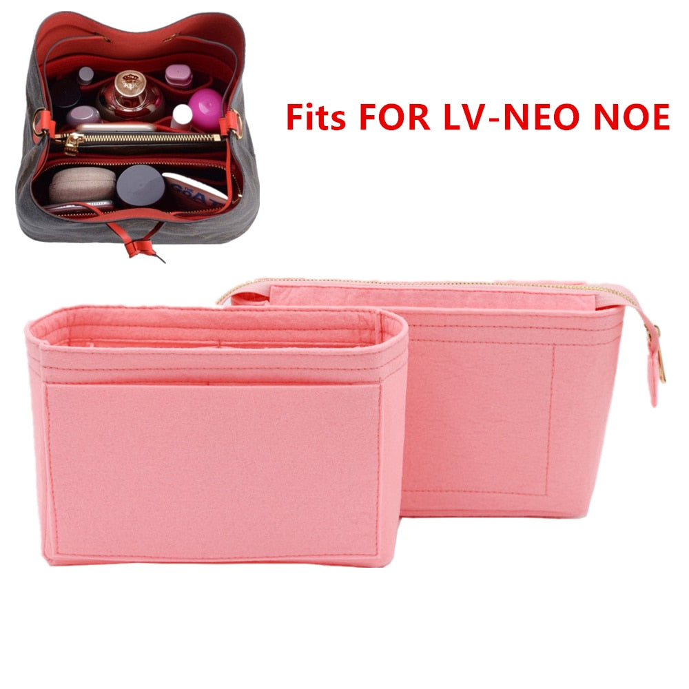 Fits For Neo noe Insert Bags Organizer Makeup Handbag Organize Travel Inner Purse Portable Cosmetic base shaper for neonoe - StorageandmoreStorage