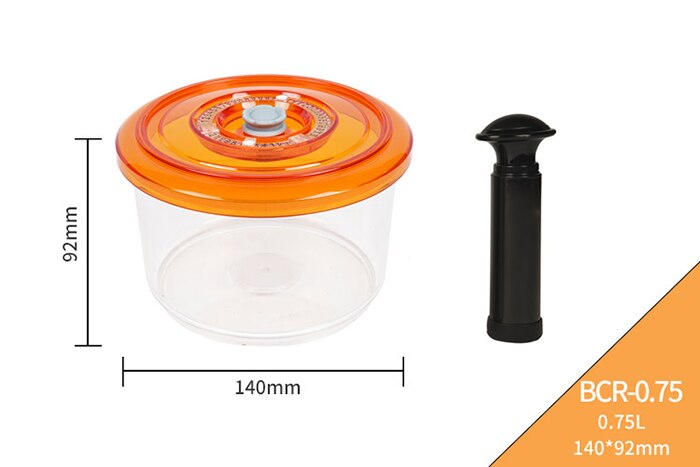 LAIMENG Vacuum Container Plastic Food Storage Container With Lid Damp Proof Large Capacity Kitchen Box for Vacuum Sealer S250 - StorageandmoreStorage