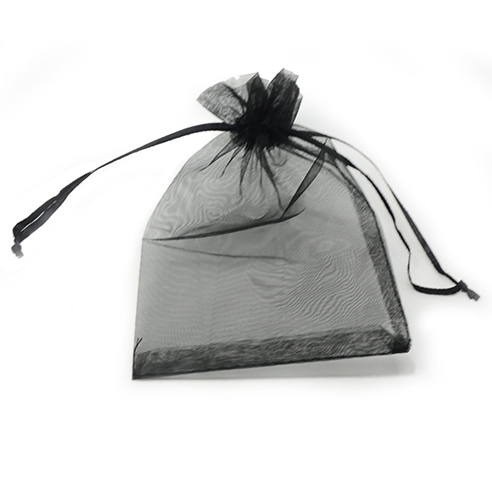 100pcs 24 Colors Jewelry Packaging Bag 5*7 7*9 9*12 10*15cm Organza Bags Gift Storage Wedding Drawstring Pouches Wholesales - StorageandmoreStorage