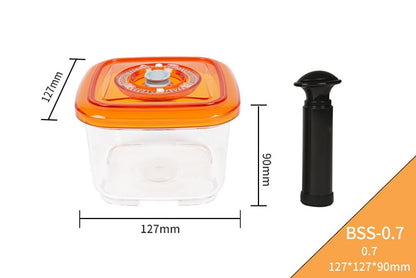 LAIMENG Vacuum Container Plastic Food Storage Container With Lid Damp Proof Large Capacity Kitchen Box for Vacuum Sealer S250 - StorageandmoreStorage