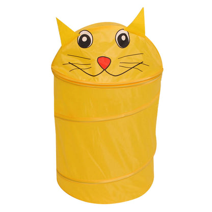 Foldable Breathable Cute Cartoon Animal Dirty Clothes Laundry Basket Hamper Organizer for Home College Camping Hotel 34x42cm - StorageandmoreStorage