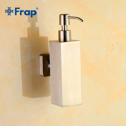 Frap Stainless Steel Soap Dispenser Kitchen Sink Faucet Bathroom Shampoo Box Soap Container Deck Mounted Detergent Bottle - StorageandmoreStorage