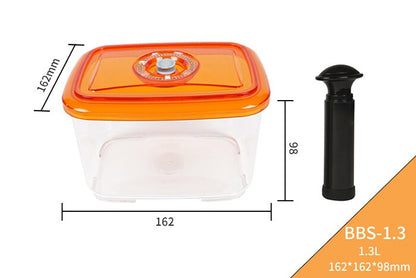 LAIMENG Vacuum Container Plastic Food Storage Container With Lid Damp Proof Large Capacity Kitchen Box for Vacuum Sealer S250 - StorageandmoreStorage