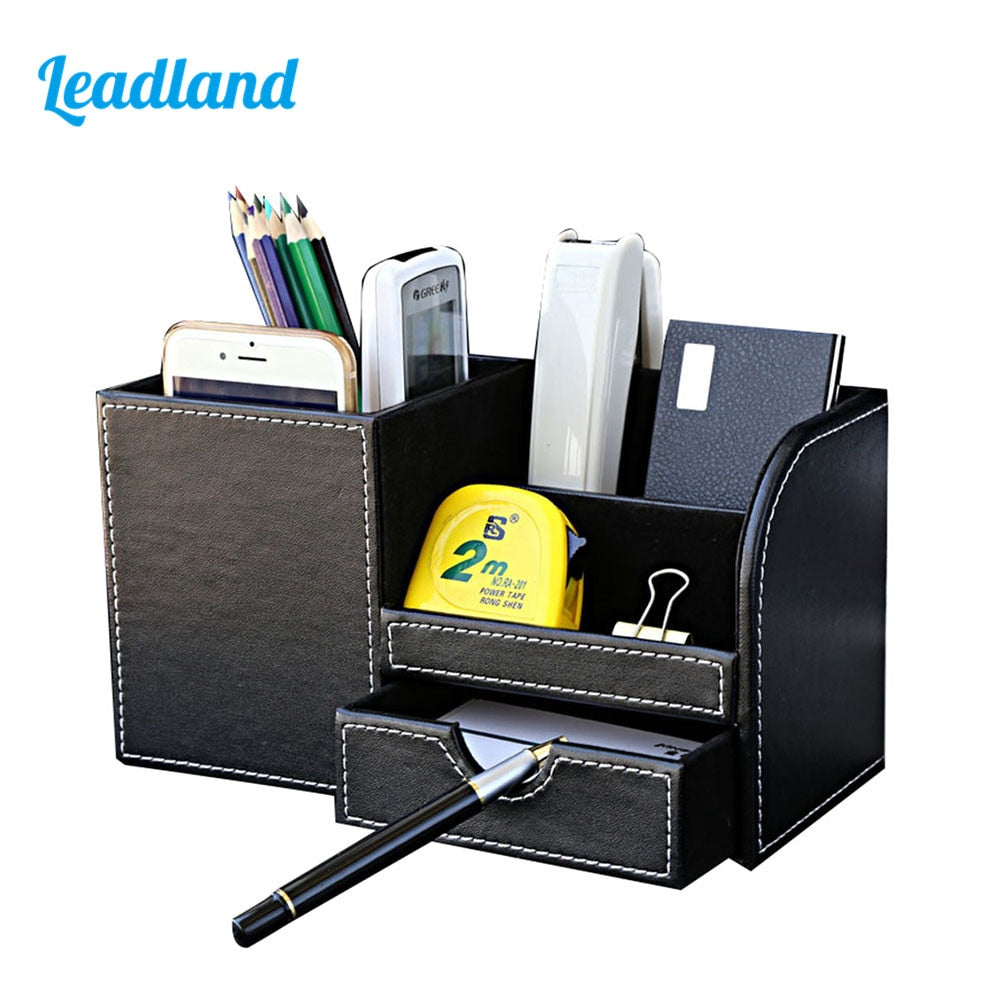 Multi-Functional Desk Organizer Stationery Holder Pencil Stand Pen Holder Organizer for Office Accessories Supplies Storage Box - StorageandmoreStorage