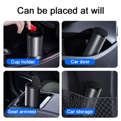 Baseus Car Trash Bin Can Mini Auto Dust Organizer Car Interior Rubbish Bag Garbage Container Storage Box Bucket Auto Accessories - StorageandmoreStorage