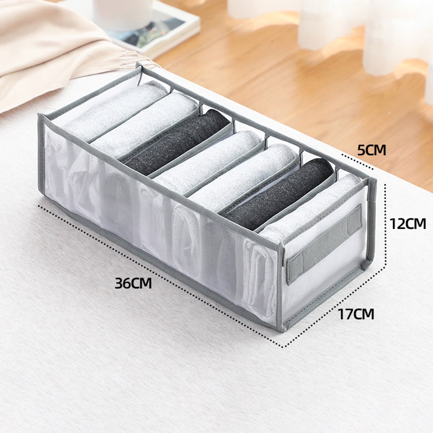 Quick Closet Organizer Underwear Socks Home Cabinet Clapboard Storage Box Clothes Foldable Drawer Organizer - StorageandmoreStorage