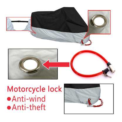 Motorcycle Cover Waterproof Outdoor Moto Case Motorbike Raincoat Bike Protector Covers Shelter Storage Tent Garage Accessories - StorageandmoreStorage