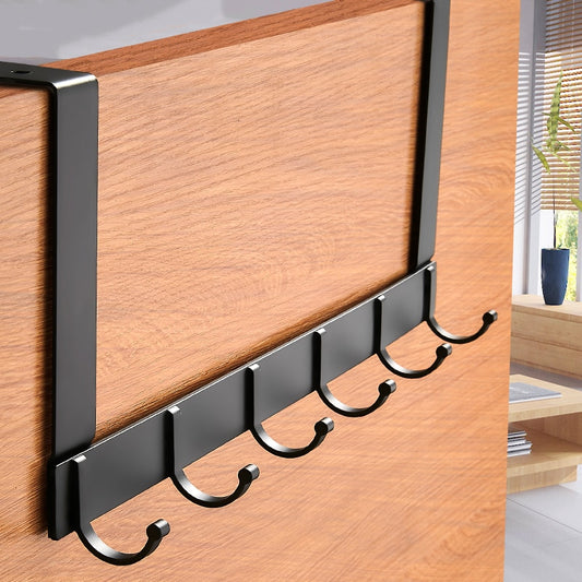 Hooks Over The Door Hook Home Bathroom Organizer Rack Clothes Coat Hat Towel Hanger New Bathroom Kitchen Accessories Holder - StorageandmoreStorage