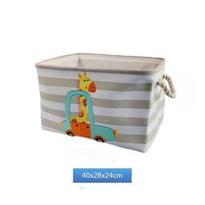 Cartoon Dinosaur Foldable Laundry Basket For Dirty Clothes Toys Storage Baskets Kids Organizer Bag Home Washing Organization - StorageandmoreStorage