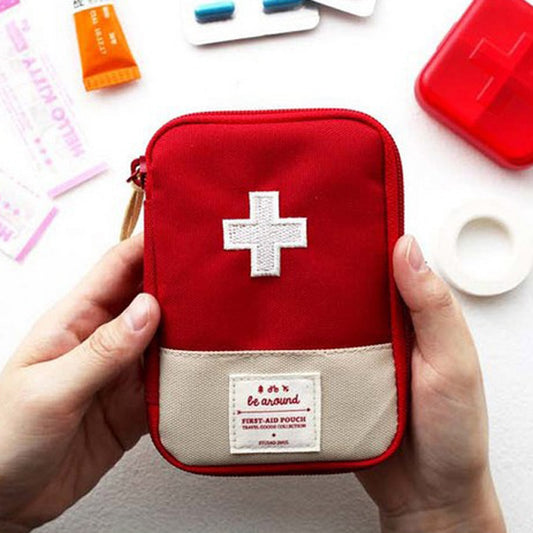 Cute Mini Portable Medicine Bag First Aid Kit Medical Emergency Kits Organizer Outdoor Household Medicine Pill Storage Bag - StorageandmoreStorage