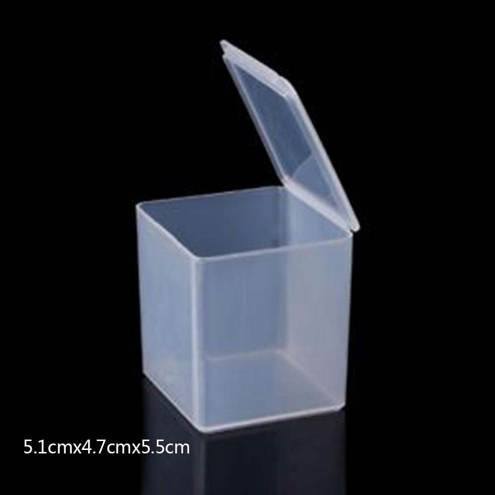 Top Selling Transparent Plastic Storage Box Clear Square Multipurpose Display Case Plastic Jewelry Storage Boxes Multiple Sizes - StorageandmoreStorage