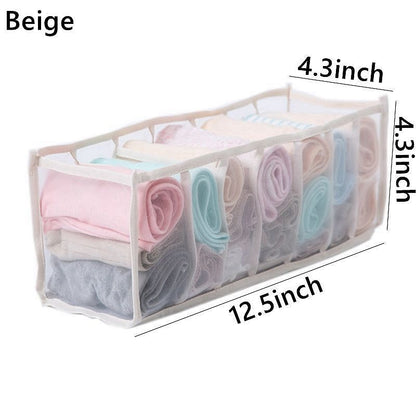 Underwear Organizer Foldable Home Cabinet Divider Storage Box Closet Organizer Drawer Socks Shorts Bra Storage Boxs - StorageandmoreStorage