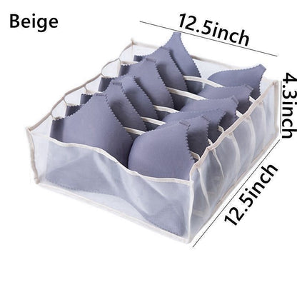 Underwear Organizer Foldable Home Cabinet Divider Storage Box Closet Organizer Drawer Socks Shorts Bra Storage Boxs - StorageandmoreStorage