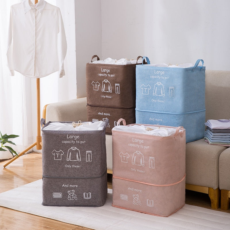 Folding Laundry Basket Portable Large Capacity Storage Dirty Clothes Bucket Toy Home Storage Box New 1PCS  Laundry Organizer - StorageandmoreStorage