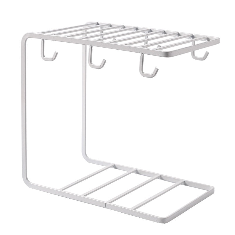 Multiple Hooks Art Coffee Cup Rack Glass Tea Organizer Marc Holder Kitchen Storage Organization - StorageandmoreStorage