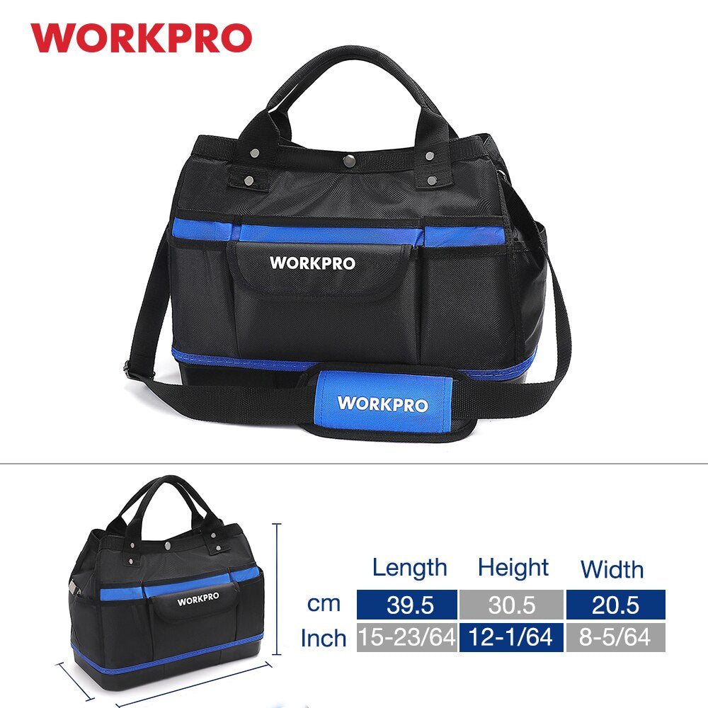 WORKPRO Tool HandBag Electrician Bag Tool Organizers Waterproof Tool Storage Bag - StorageandmoreStorage