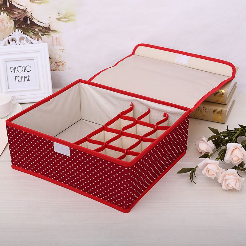 30 Grids Foldable Underwear Drawer Organizers Storage Dividers Closet Organizer Storage Box  for Clothes Bras Scarves Ties Socks - StorageandmoreStorage