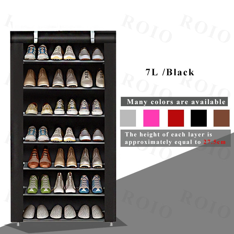 Multi-layer Shoe Cabinet DIY Assembled Dustproof Shelf Hallway Space Saving Storage Organizer Holder Home Furniture Shoe Rack - StorageandmoreStorage