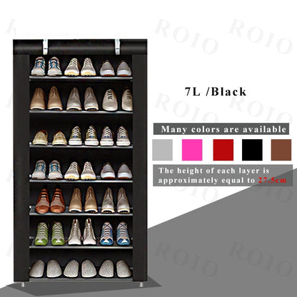 Multi-layer Simple Shoe Rack Entryway Space-saving Shoe Organizer Easy to Install Shoes Shelf Home Dorm Furniture Shoe Cabinet - StorageandmoreStorage