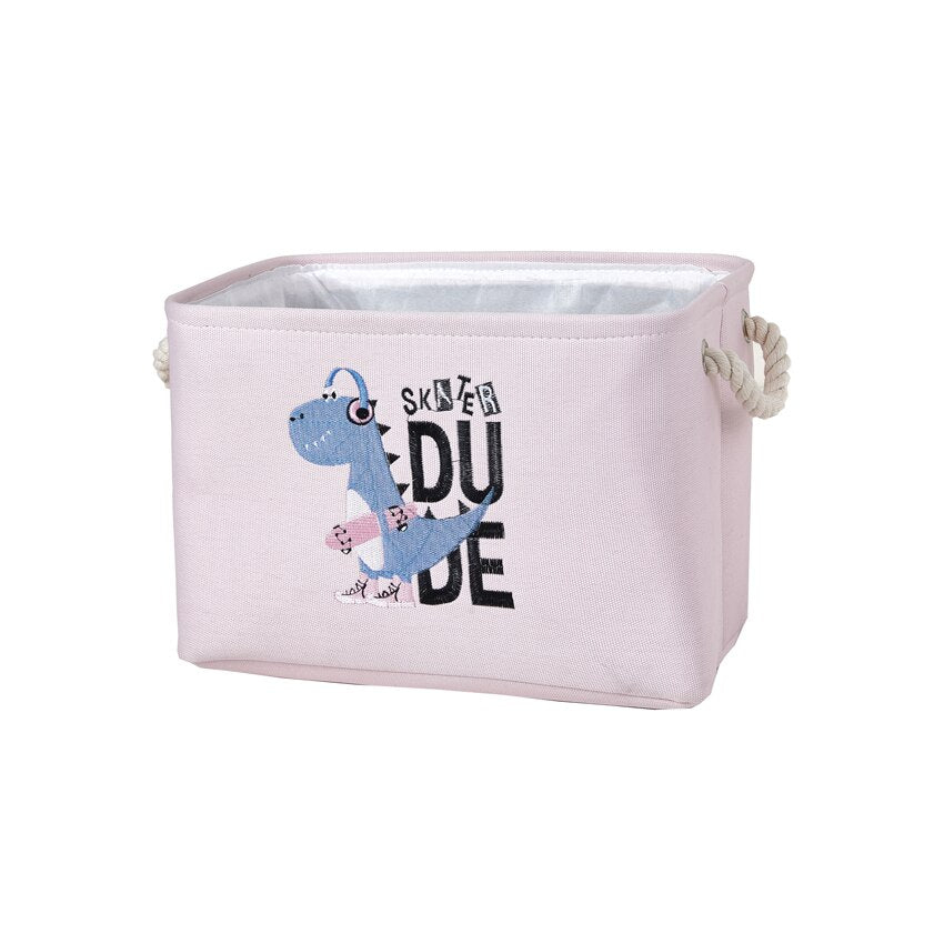 New Cube Large Folding Storage Box Cute Animal Laundry Hamper Blanket Clothes Toy Storage Baskets Bin For Kids Toys Organizers - StorageandmoreStorage