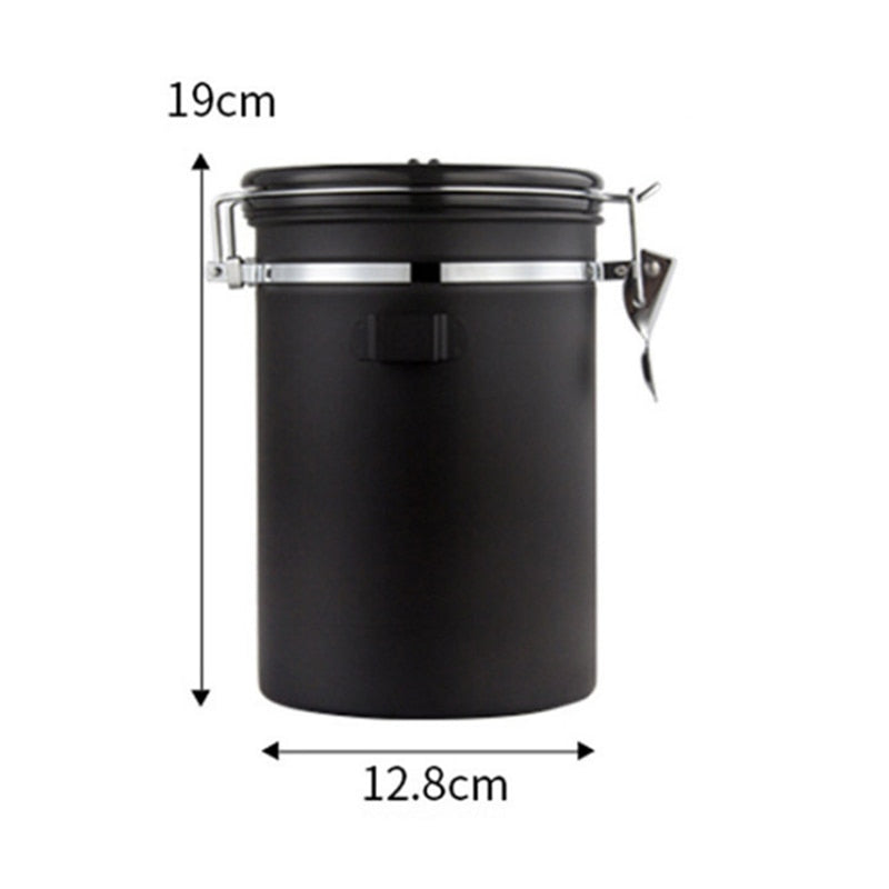 Stainless Steel Sealed Tank Storage Tank Moisture-proof Coffee Bean Milk Powder Jar Tea Pot Kitchen Grains Storage Box MSDL01 - StorageandmoreStorage