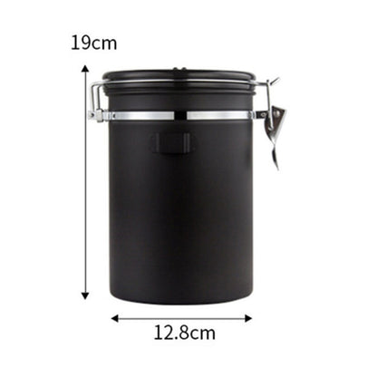 Stainless Steel Sealed Tank Storage Tank Moisture-proof Coffee Bean Milk Powder Jar Tea Pot Kitchen Grains Storage Box MSDL01 - StorageandmoreStorage