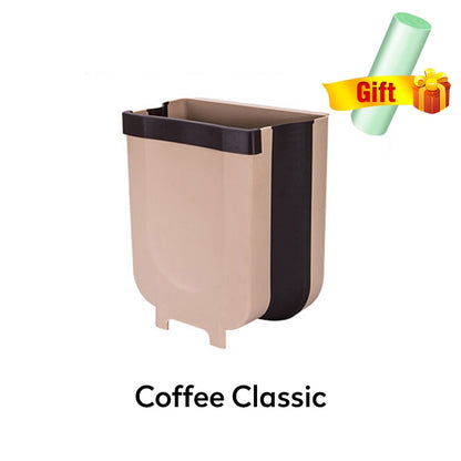 Kitchen Folding Trash Can Car Recycle Bin Trash Bin Kitchen Dustbin Garbage Rubbish Bin Garbage Can Waste Bin For Kitchen - StorageandmoreStorage