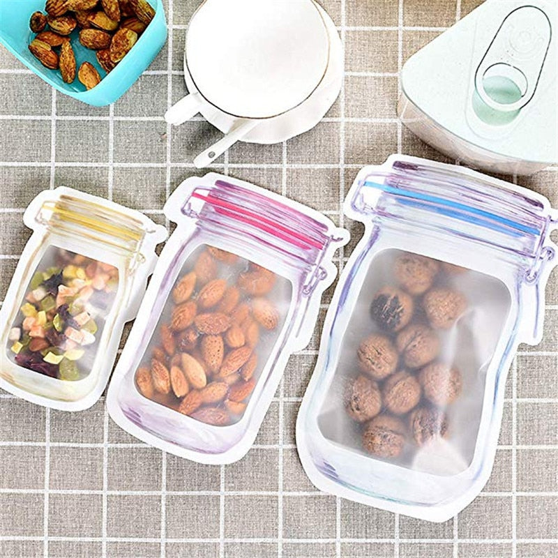 Reusable Snack Storage Bag Nut  Biscuit Waterproof Sealed Fresh Food Storage Bag Snack Storage Travel Food Assortmen Bag - StorageandmoreStorage