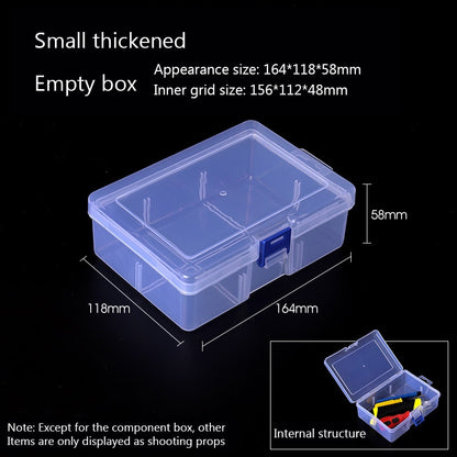 Transparent Plastic Jewelry Storage Box Tool Sorting Box Earring Bead Screw Toy Case Adjustable Parts Organizer Container 2021 - StorageandmoreStorage