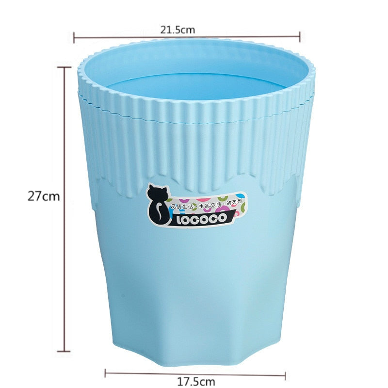 Creative Pink Waste Bin Anime Card Captor Sakura Plastic Trash Can Kawaii Cartoon Home Office Desktop Garbage Storage Basket New - StorageandmoreStorage