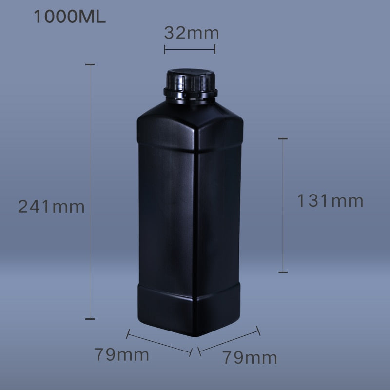 1000ML Empty HDPE Plastic bottle with lid Leakproof packaging container for liquid Laundry detergent Food Grade Bottle - StorageandmoreStorage