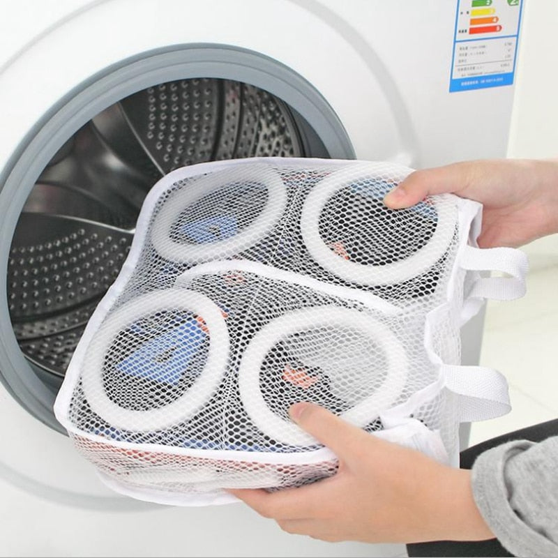 Washing Machine Shoes Bag Travel Shoe Storage bags Portable Mesh Laundry bag Anti-deformation Protective Clothes organizer - StorageandmoreStorage