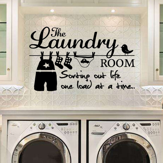 Personalized Wall Decal For Laundry Rooms Stickers Home Decoration Nordic Style Home Decoration Decoration Accessories - StorageandmoreStorage