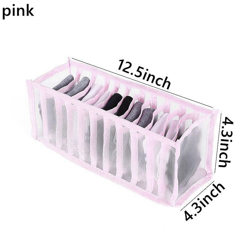 Underwear Organizer Foldable Home Cabinet Divider Storage Box Closet Organizer Drawer Socks Shorts Bra Storage Boxs - StorageandmoreStorage