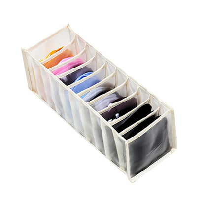 Dormitory closet organizer for socks home separated underwear storage box 11 grids bra organizer foldable drawer organizer - StorageandmoreStorage