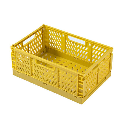 DFU Folding Collapsible Storage Crate Box Stackable Home Kitchen Warehouse Baskets Desktop Cosmetic Sundries Fruit Toys Food Bin - StorageandmoreStorage