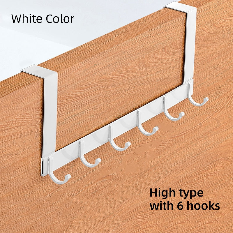 Hooks Over The Door Hook Home Bathroom Organizer Rack Clothes Coat Hat Towel Hanger New Bathroom Kitchen Accessories Holder - StorageandmoreStorage