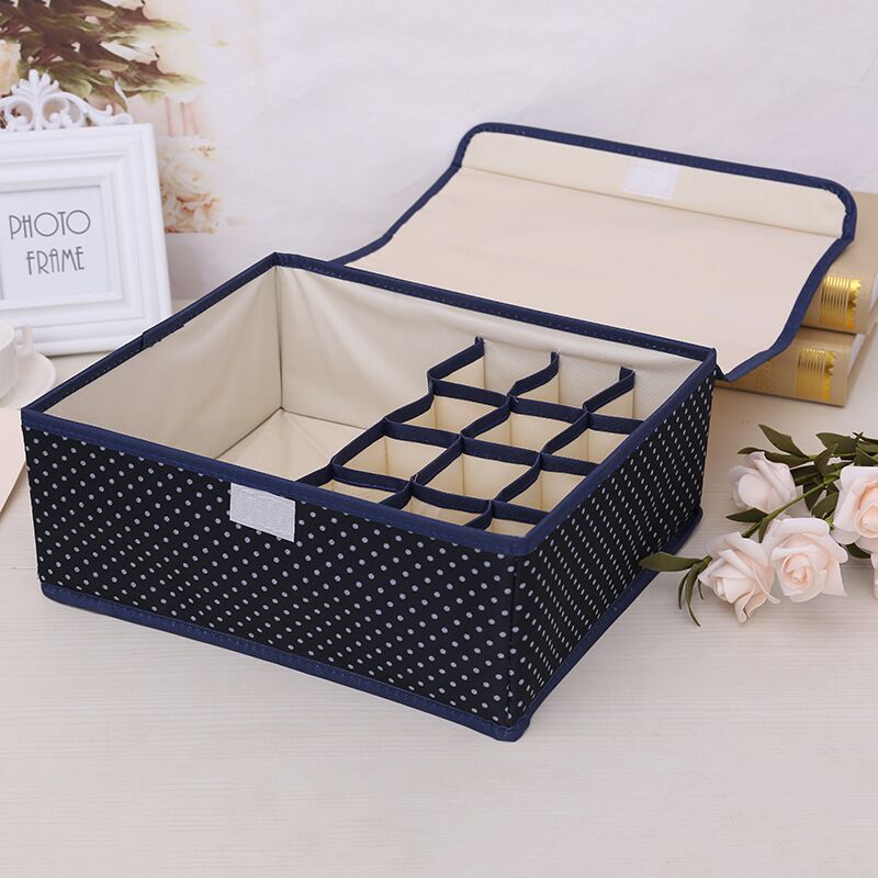 30 Grids Foldable Underwear Drawer Organizers Storage Dividers Closet Organizer Storage Box  for Clothes Bras Scarves Ties Socks - StorageandmoreStorage