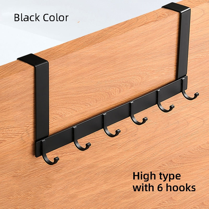 Hooks Over The Door Hook Home Bathroom Organizer Rack Clothes Coat Hat Towel Hanger New Bathroom Kitchen Accessories Holder - StorageandmoreStorage