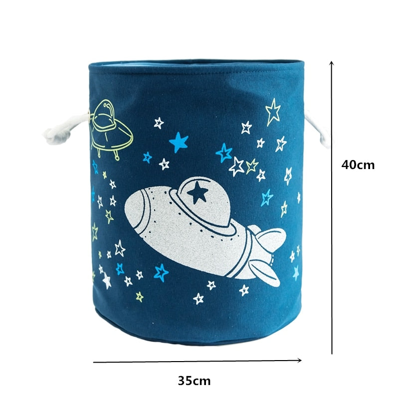 Cartoon Dinosaur Foldable Laundry Basket For Dirty Clothes Toys Storage Baskets Kids Organizer Bag Home Washing Organization - StorageandmoreStorage