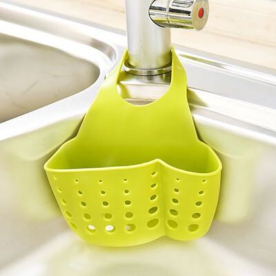 Kitchen Drain Basket Draining Rack Sink Sponge Holder Kitchen Bathroom Storage Shelf Sink Holder Drain Basket Storage Tools - StorageandmoreStorage