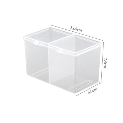 Transparent Nail Art Storage Box Jewelry Beads Gems False Tip Container Empty Nails Rhinestones Holder Case Organizer - StorageandmoreStorage