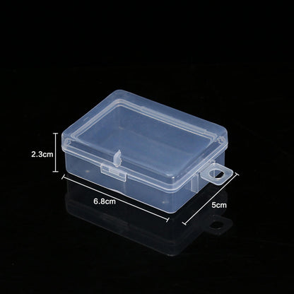 Top Selling Transparent Plastic Storage Box Clear Square Multipurpose Display Case Plastic Jewelry Storage Boxes Multiple Sizes - StorageandmoreStorage