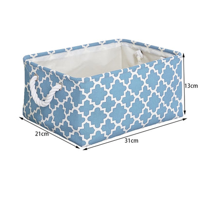 Cotton Linen Folding Storage Baskets Kids Toys Organizer Clothes and Sundries Storage Box Cabinet Storage Bag Laundry Basket - StorageandmoreStorage