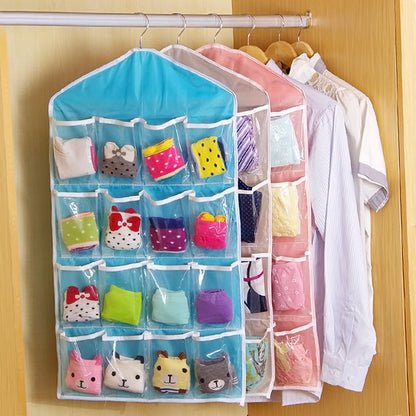 Over The Door Storage Bag Wall Closest Shoe Organizer Rack 16 Pocket Hanging for Home Portable Accessories Useful Tools - StorageandmoreStorage