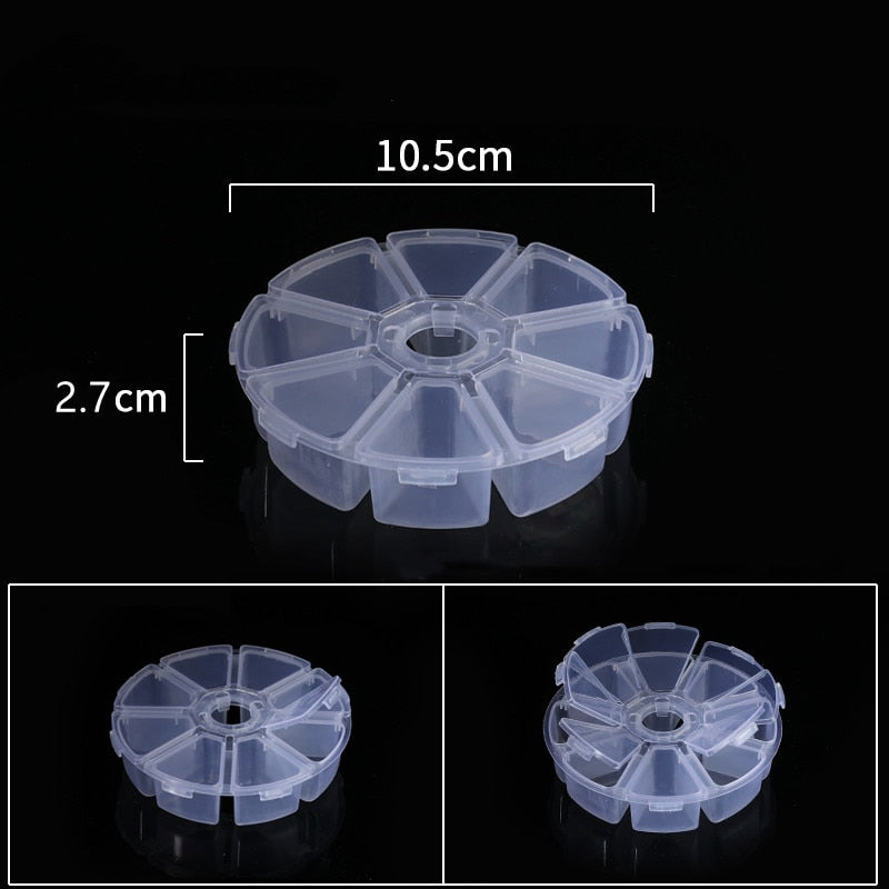 Transparent Plastic Jewelry Storage Box Tool Sorting Box Earring Bead Screw Toy Case Adjustable Parts Organizer Container 2021 - StorageandmoreStorage