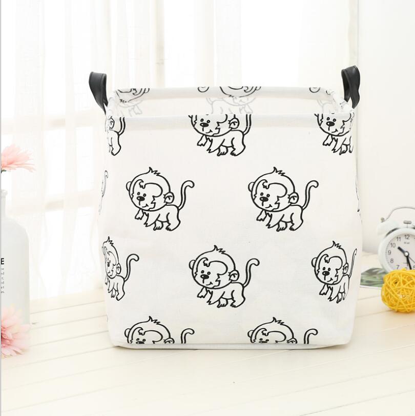 Cube Folding Fabric Storage Basket Closet Organizador Clothes Storage Boxes Home Office Shelf Organizers For Kids Toys Organizer - StorageandmoreStorage